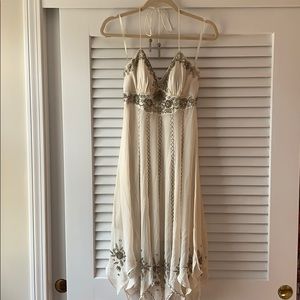 Silk halter dress